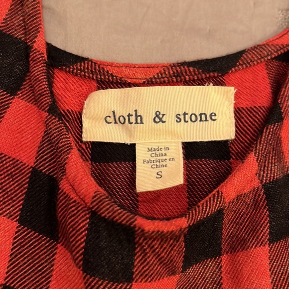 HP🎉Anthropologie Cloth and Stone cutest mini. SOFT with trumpet sleeve. Size S - Picture 4 of 11